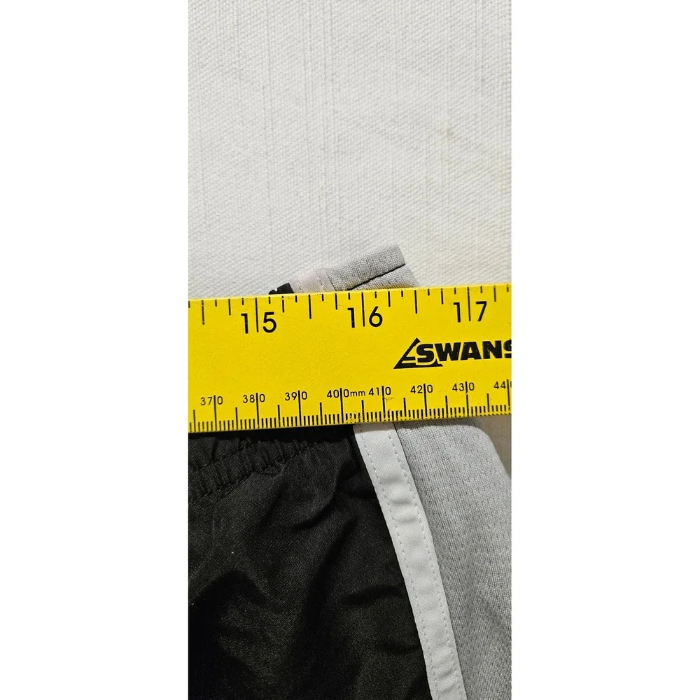 Athletic Works Womens Black Grey Running Shorts XL 16-18 Mesh Inset Gym Workout